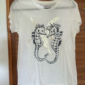 J. Crew White Collector Tee